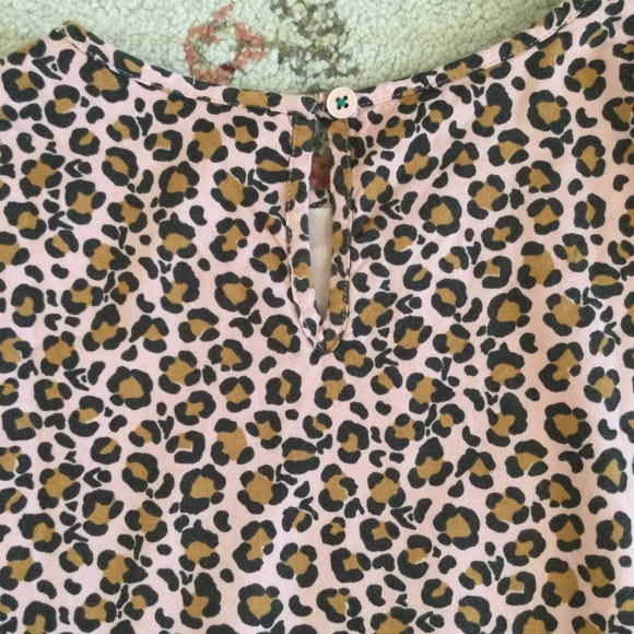 Mini Boden Girls Pink Leopard Print Dress - Picture 6 of 7